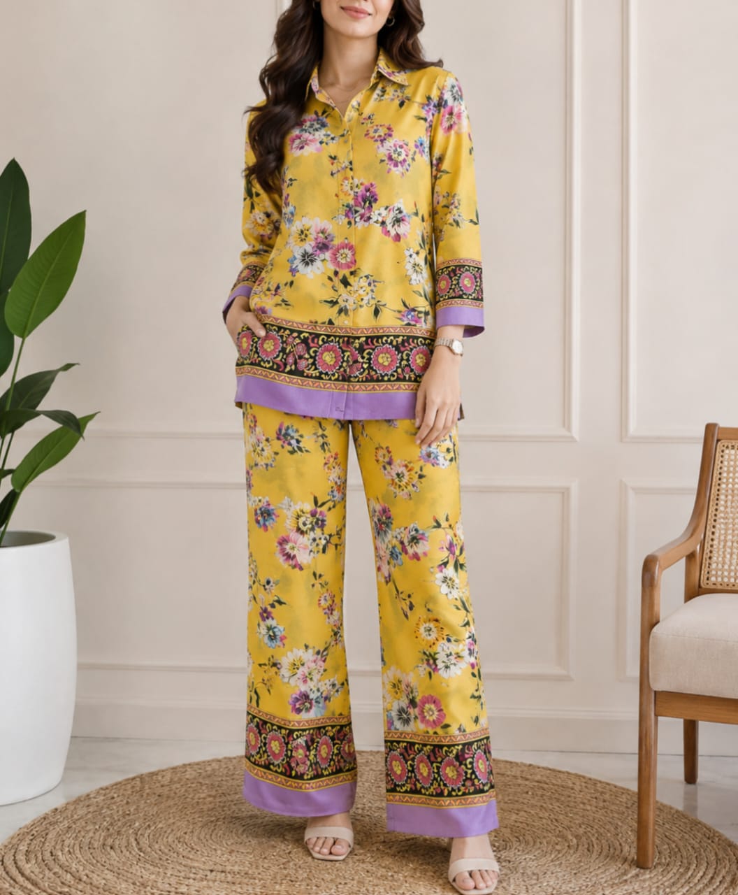 Floral Printed 2-Piece Women’s Co-Ord Set