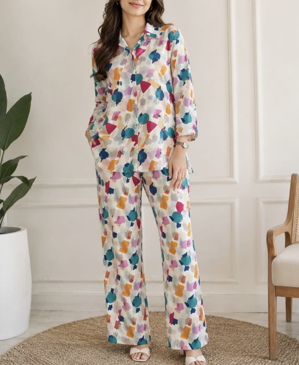 Floral Printed 2-Piece Women’s Co-Ord Set
